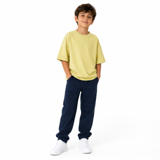تیشرت پسرانه منگو (Mango) رنگ لیمویی مدل Oversize